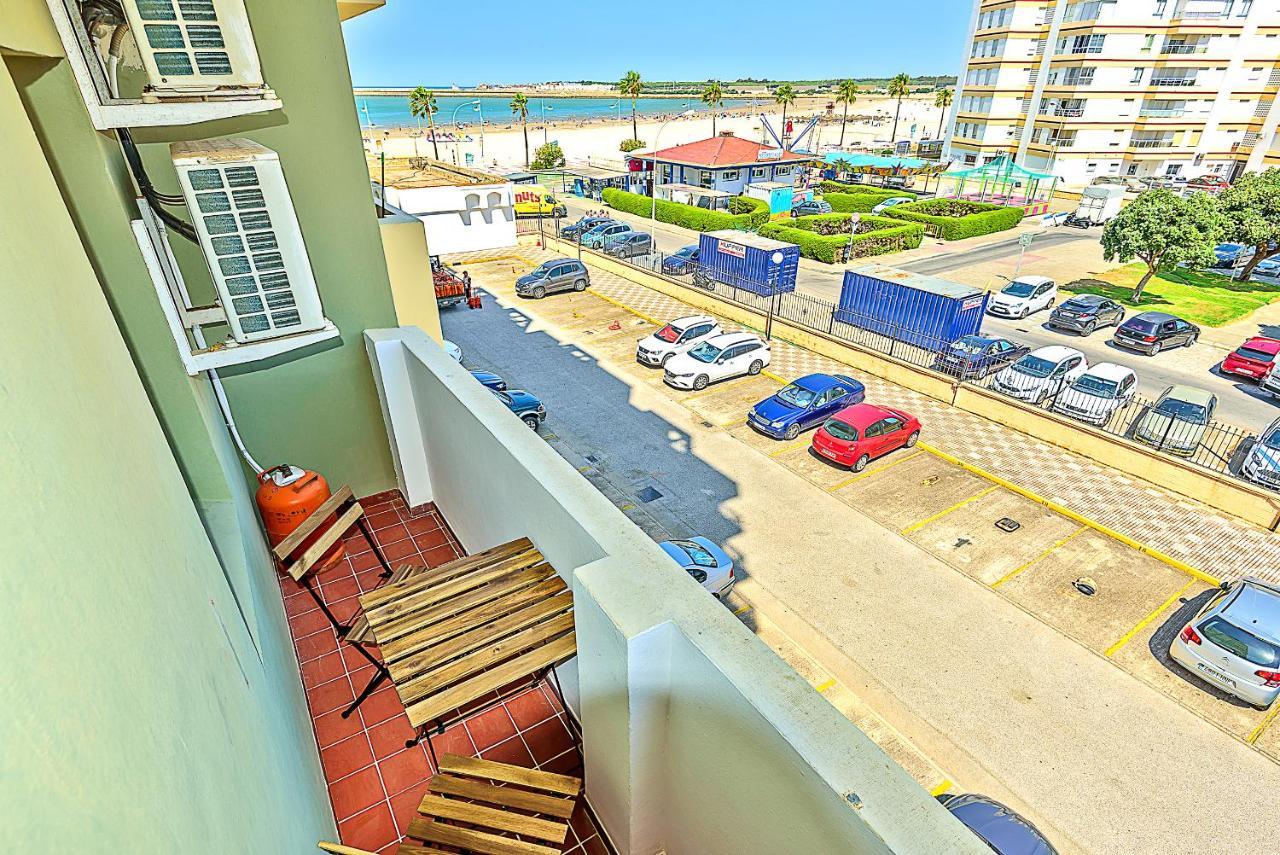 Ocean View Beach Apartment With Pool & Balconies El Puerto de Santa Maria Luaran gambar