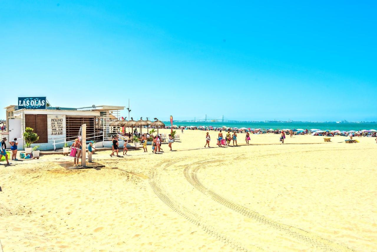 Ocean View Beach Apartment With Pool & Balconies El Puerto de Santa Maria Luaran gambar