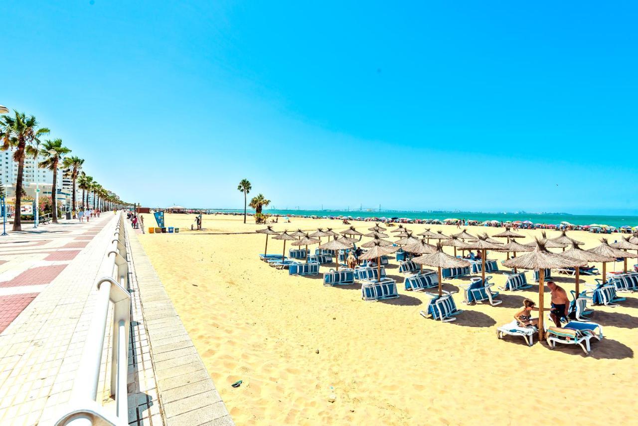 Ocean View Beach Apartment With Pool & Balconies El Puerto de Santa Maria Luaran gambar